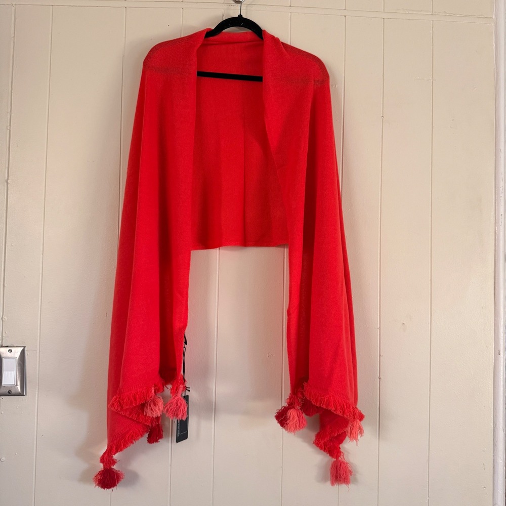 Beryll Womens 100% Cashmere Tassel Fringe Wrap Shawl Scarf Knit‎